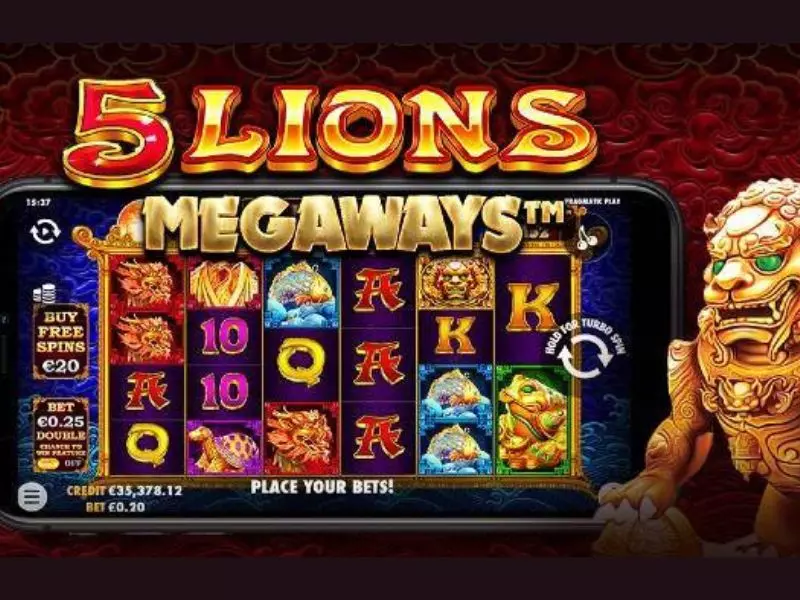 รีวิว 5 ไลอ้อน Megaways Fun88เพิ่มโบนัสและตัวคูณ 5 ไลอ้อน Megaways Fun88